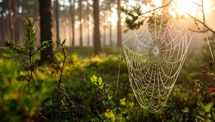 morning dew on the web