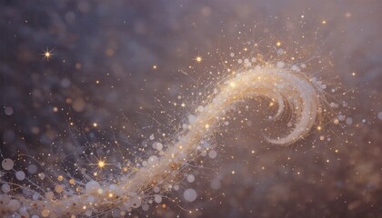 Poster - Swirling sparkle action abstract fantasy digital art ethereal environment close-up view enchantment concept
