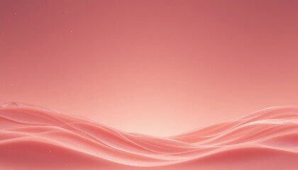 Poster - Gentle waves flowing across a soft pink horizon abstract landscape serene environment minimalist viewpoint calm concept