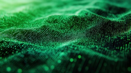 Leinwandbilder - Technology computer cyberspace internet digital data network programming communication coding concept - Abstract green digital binary code matrix texture background