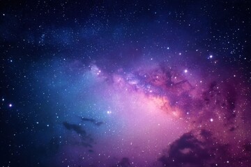 Wall Mural - ethereal cosmic expanse with vibrant hues of blue purple and pink creating a mesmerizing celestial p