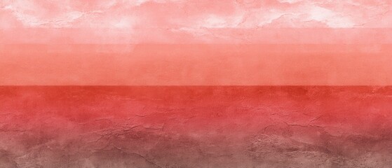 Poster - Abstract coral gradient texture background with horizontal stripes and a rough surface for a modern design and artistic expression with a warm and inviting aesthetic
