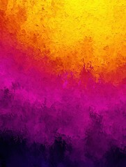 Poster - Abstract art with vibrant yellow orange and purple hues blending in a painterly style creating a textured and dynamic visual perfect for backgrounds