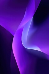 Poster - Abstract purple wave background with smooth flowing lines and gradient colors creating a modern and elegant design for digital art and creative projects with a vibrant mood