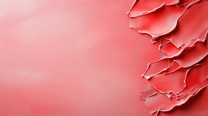 Poster - Colorful pink paint texture with peeling layers on a surface