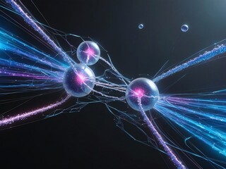 Poster - neural network concept: energy, connection, and innovation