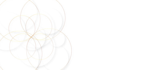 Poster - modern abstract white and golden background with transparent layers triangle shape with shadow. whit