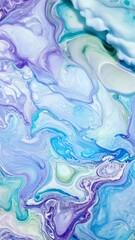 Aufkleber - A blue and white swirl of paint. The blue is the dominant color. The swirl is very thick and has a lot of texture