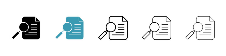 Poster - Case studies vector icon logo or illustration