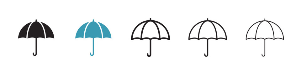 Poster - Umbrella vector icon logo or illustration