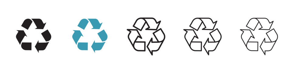 Poster - Recycle vector icon logo or illustration
