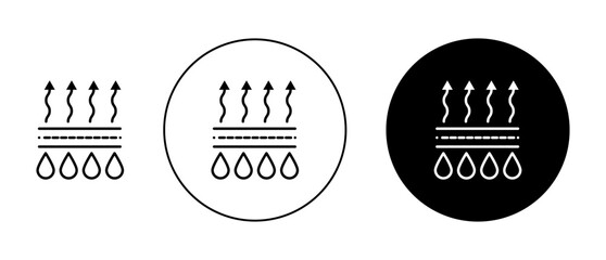 Poster - moisture wicking vector icon logo or illustration