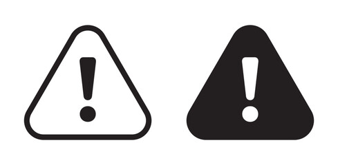 Poster - Attention vector icon logo or illustration