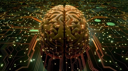 Poster - Digital brain with neural network connections stock photo --ar 16:9 --raw --v 6 Job ID: 494c0199-f84a-45f6-b292-02332b500ebb