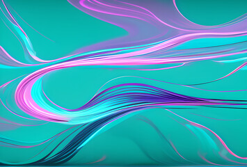 Poster - abstract soft blue wave background. blue background with blue lines curved wavy sparkle with copy space for text. Three-dimensional wave,in good quality,generative ai