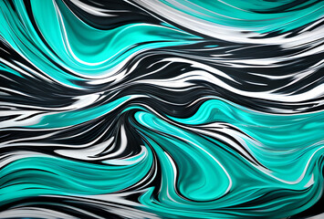 Poster - bstract soft blue wave background. blue background with blue lines curved wavy sparkle with copy space for text. Three-dimensional wave,in good quality,generative ai