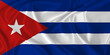 © Alexprint - Flag of Cuba waving in the wind on silk texture