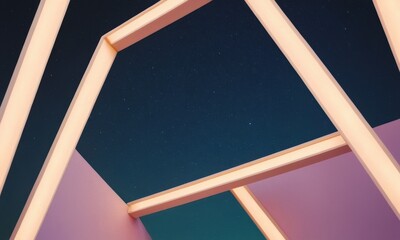 Poster - A photo of a starry night sky, perfect for use as a background or texture
