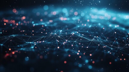 Aufkleber - Abstract digital network