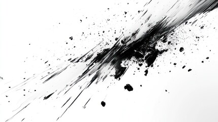 Poster - Abstract ink splatters on white background