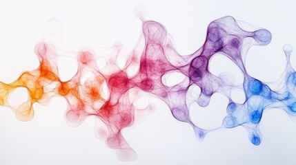 Poster - Abstract multicolored flowing shapes