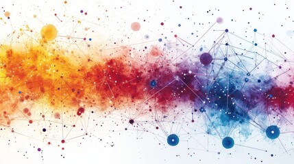 Aufkleber - Abstract network design