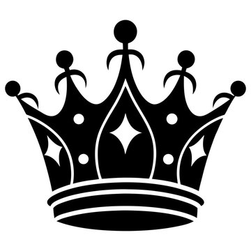 Queen Crown Icon with festive, printable graphic designs for instant digital download.
