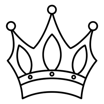Queen Crown Icon with festive, printable graphic designs for instant digital download.