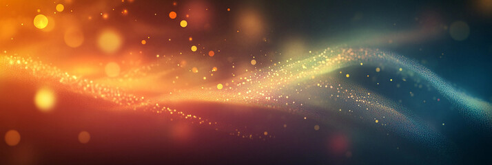 Poster - Vibrant abstract light waves in dynamic colors and textures Generative AI