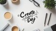 © Genta - Motivational message for daily creative work displayed on a white surface.