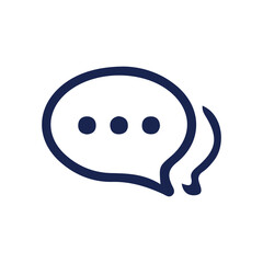Poster - Text Message icon set in line style.. Social media message sign. Vector illustration Eps 10