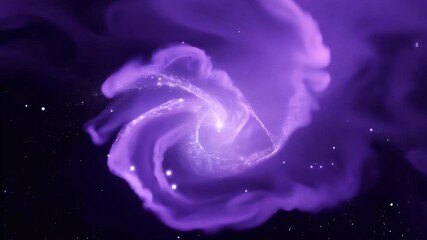 Wall Mural - purple galaxy swirl in deep space