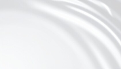 Poster - Captivating motion of smooth white fabric studio setting high-quality image minimalist environment close-up perspective textile concept