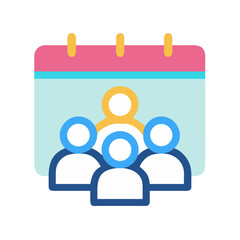 Poster - Schedule meeting with team members on a calendar date
