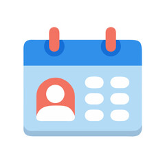 Poster - Flat Design Calendar Icon for Appointment and Scheduling