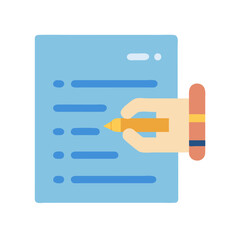 Poster - Writing on a to-do list with a pen