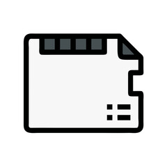 Poster - Document icon graphic with white paper on black background