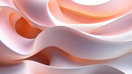 Poster - Waves of pastel tones create a gentle rhythm in an abstract landscape of colors and forms in serene harmony Generative AI