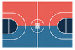© CreativeX - Basket Ball Fixed FileTop View of Basketball Court Vector Layout
