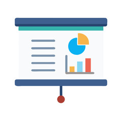 Poster - Presentation board showing charts and data information diagram