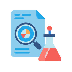 Aufkleber - Data Analysis and Scientific Research with Magnifying Glass