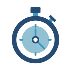 Poster - Stopwatch illustration against black background shows time management theme