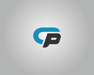 Poster - Abstract CP or PC Letter Initial Logo Design Template Vector.