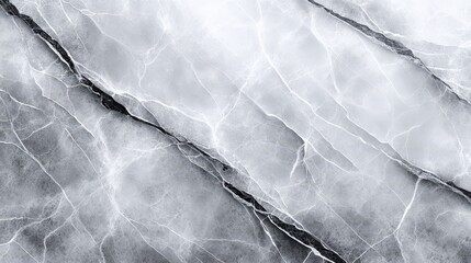 Poster - Elegant Grey and White Marble Texture - High-resolution of elegant grey and white marble texture with natural veining, perfect for design projects