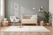 © Charming Studio - Cozy and Modern Nursery Design with Crib and Soft Textiles for Infants and Children