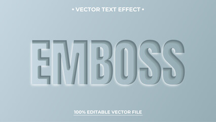 Poster - Emboss paper 3D editable text effect