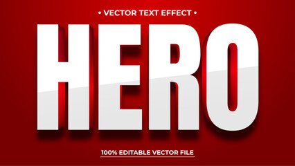 Poster - Hero editable text effect template use for business logo and brand