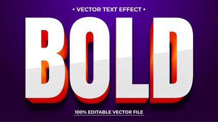 Poster - Bold 3d editable text effect template