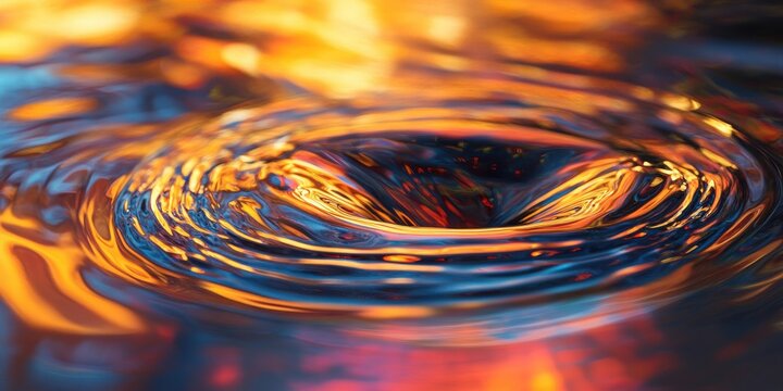 Glitch ripples bend, glowing thread in gentle background