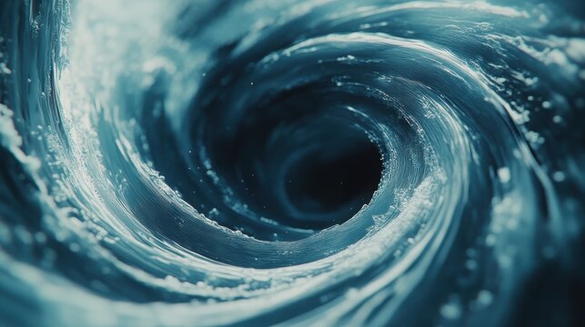 Curving glitch swirl, dreamy thread in the background